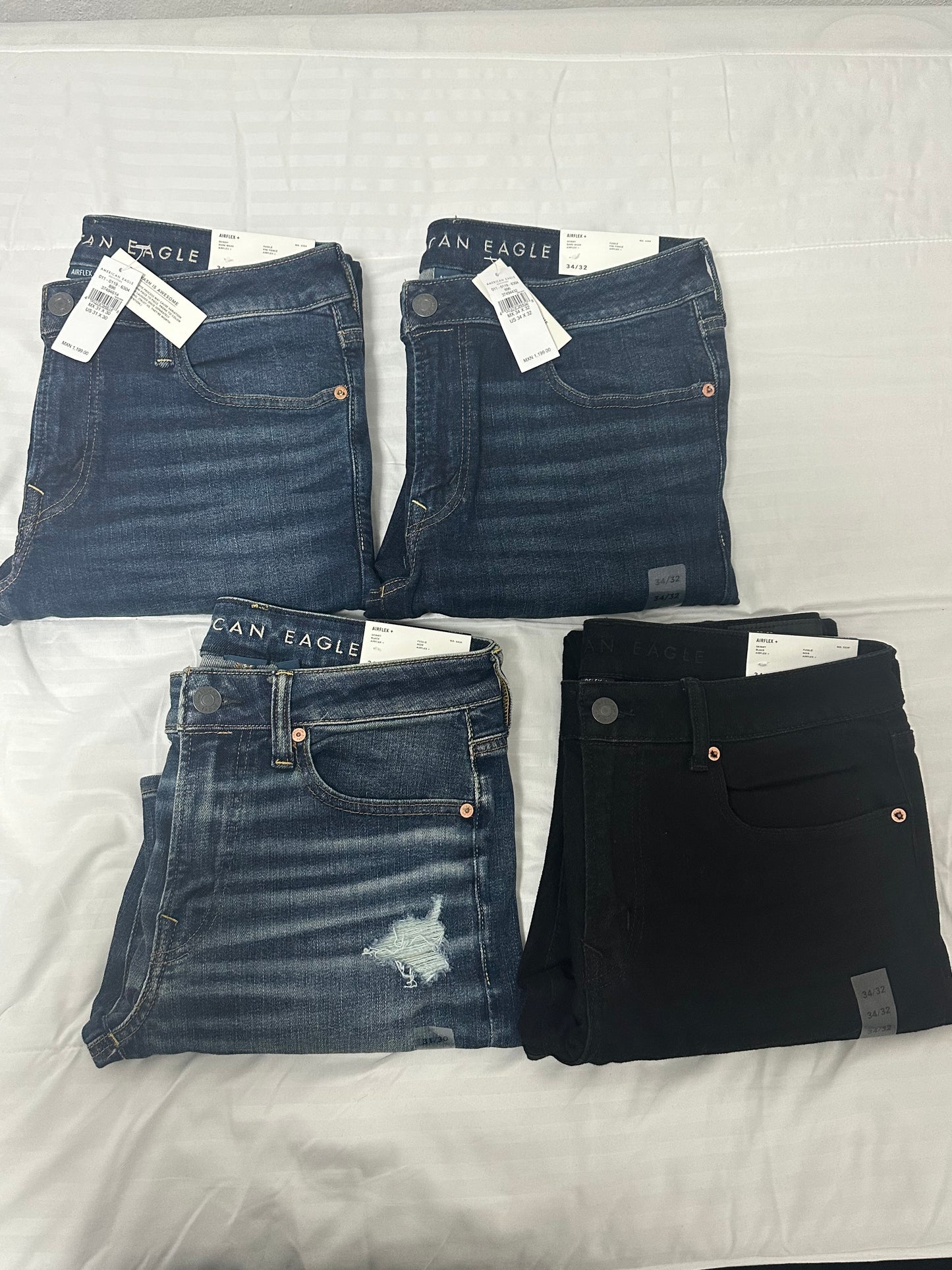 PANTALONES AMERICAN EAGLE ORIGINALES (4 PIEZAS)